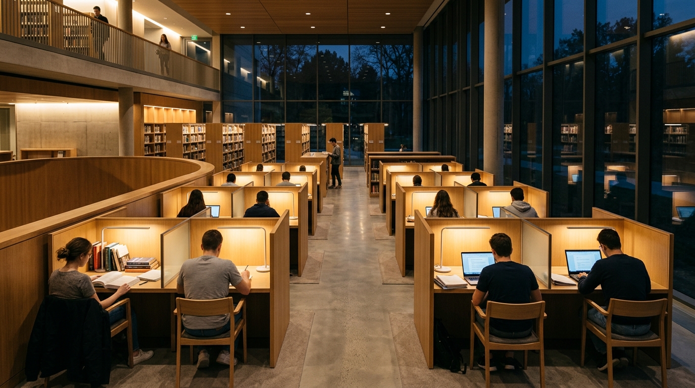 Apex 24/7 Digital Reading Hub & Silent Cabins