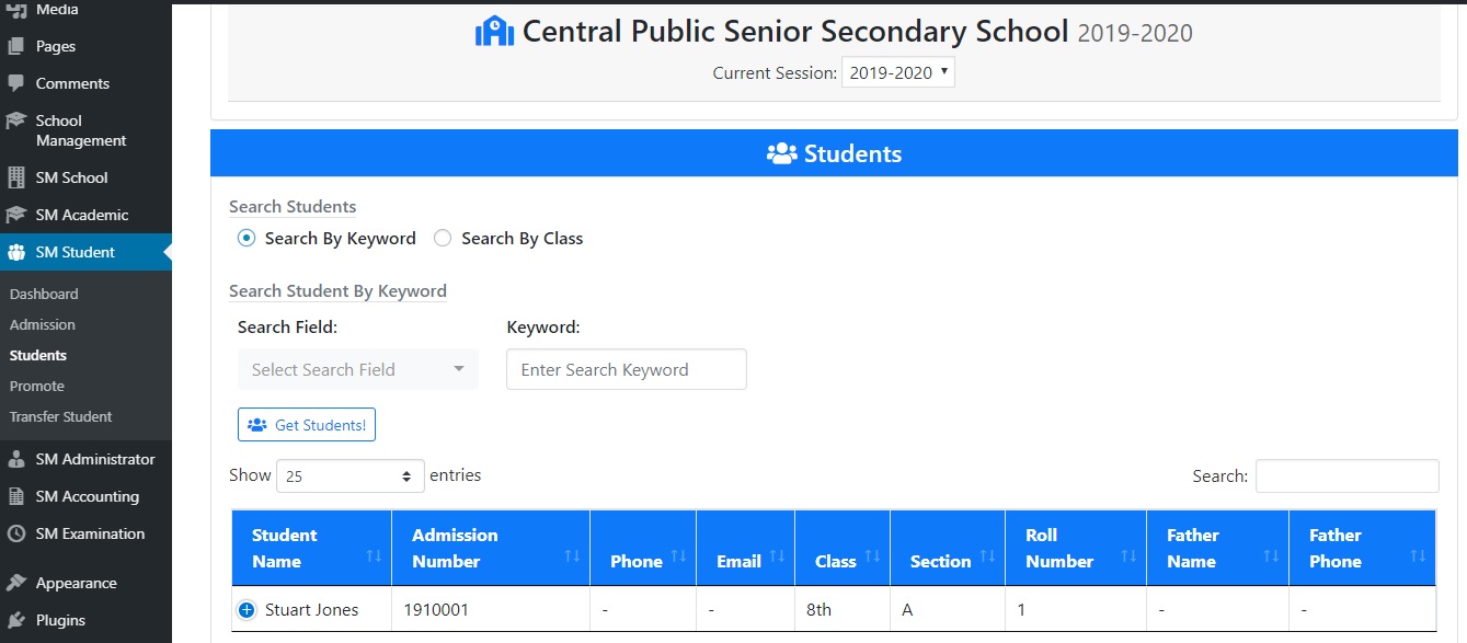 Manage Students